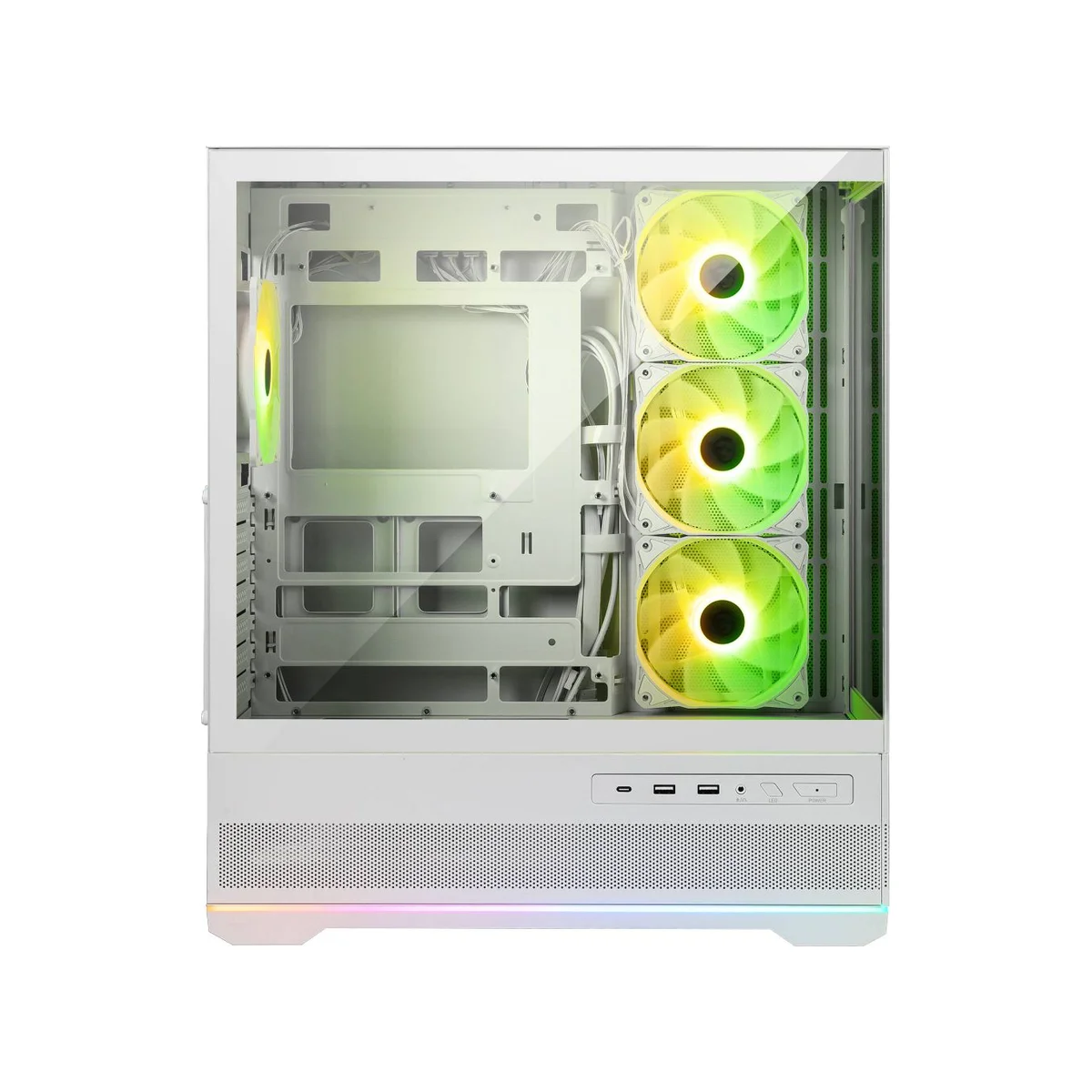 MSI MAG PANO 110R PZ ARGB Mid-Tower Gaming Case - White - 306-7G28W21-JA4 view 2