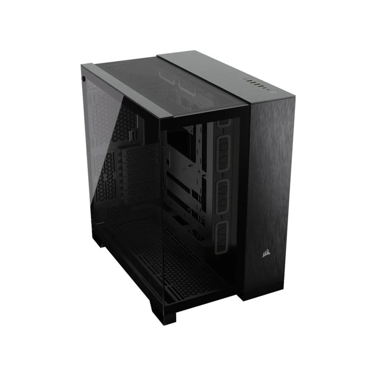 Corsair 6500X Aluminum Dual-chamber Mid-Tower Gaming Case - Black - CC-9011283-WW