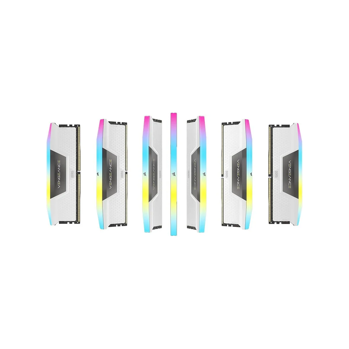 Corsair Vengeance RGB 32 GB (2X16) DDR5 6400MHz RAM Memory (CL36, White) – CMH32GX5M2B6400Z36W view 4
