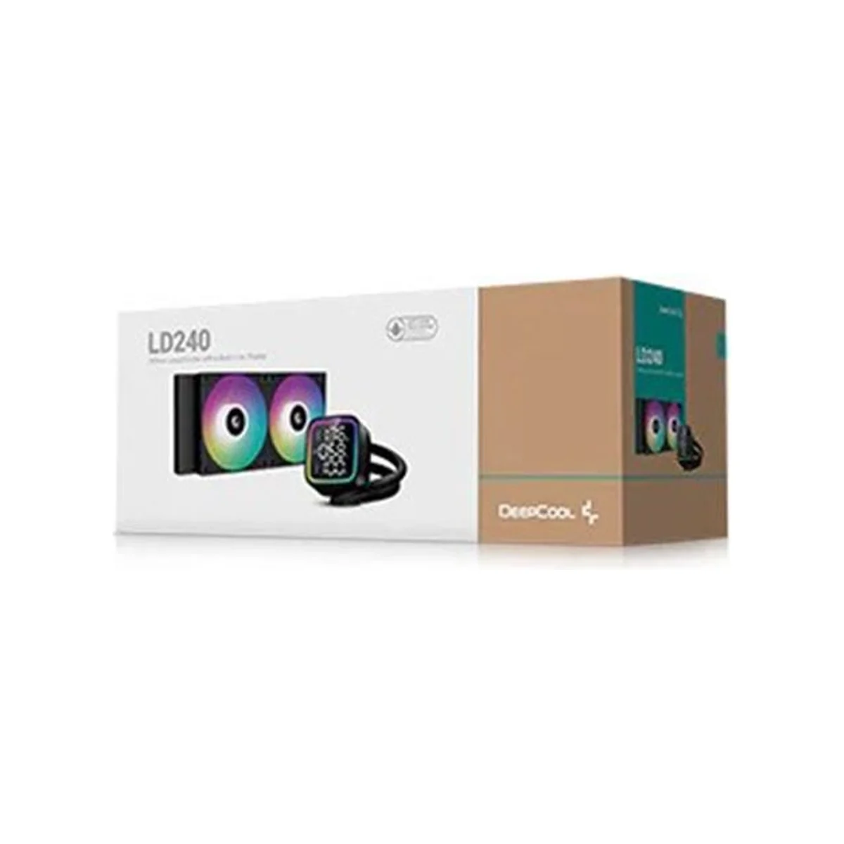 DEEPCOOL LD240 ARGB AIO 240mm Liquid CPU Cooler - Black (Real-Time CPU Status, ARGB Halos, Gen 5 Pump, 410mm Tube) - R-LD240-BKMSN-G-1 view 5