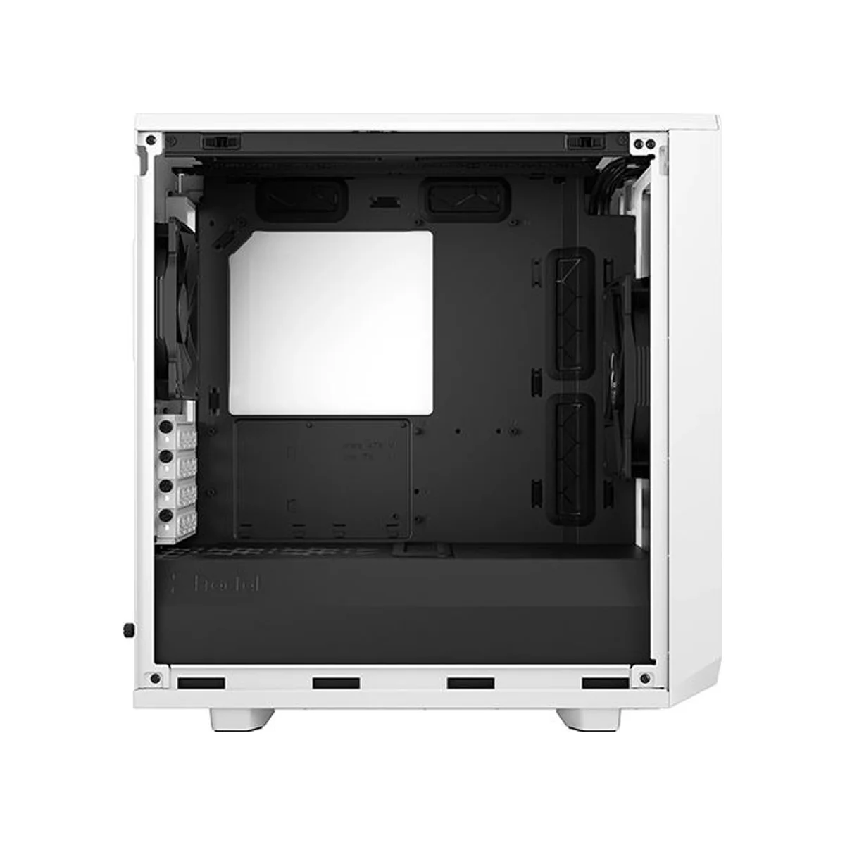 Fractal Meshify 2 Mini White TG clear tint Micro ATX Mid Tower Case (White, mATX, Up to 7 Fans, Tempered Glass) - FD-C-MES2M-02 view 4