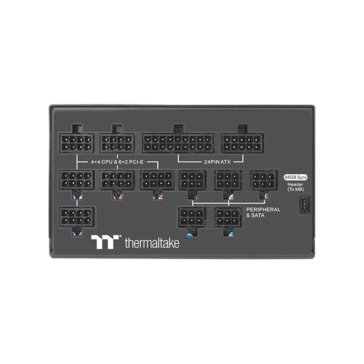 Thermaltake Toughpower ARGB 1200W Full Modular 80+ Platinum ATX Power Supply - Black - PS-TPD-1200F3FAPK-1 view 4