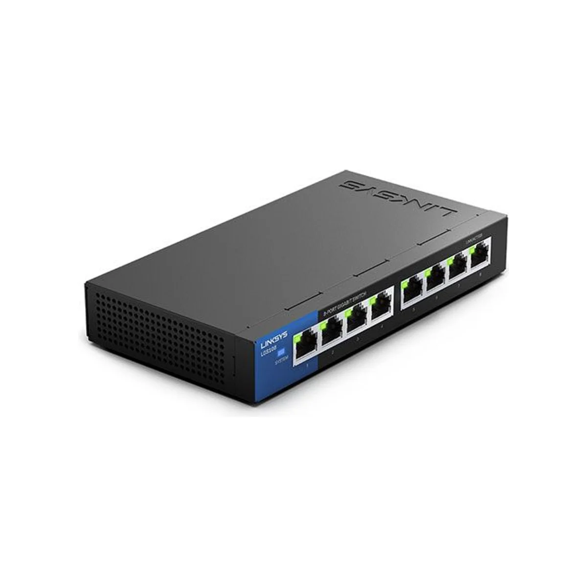 Linksys LGS108-ME 8-Port Gigabit Unmanaged Network Switch (16 Gbps, Wall-Mountable) - LGS108-ME view 2