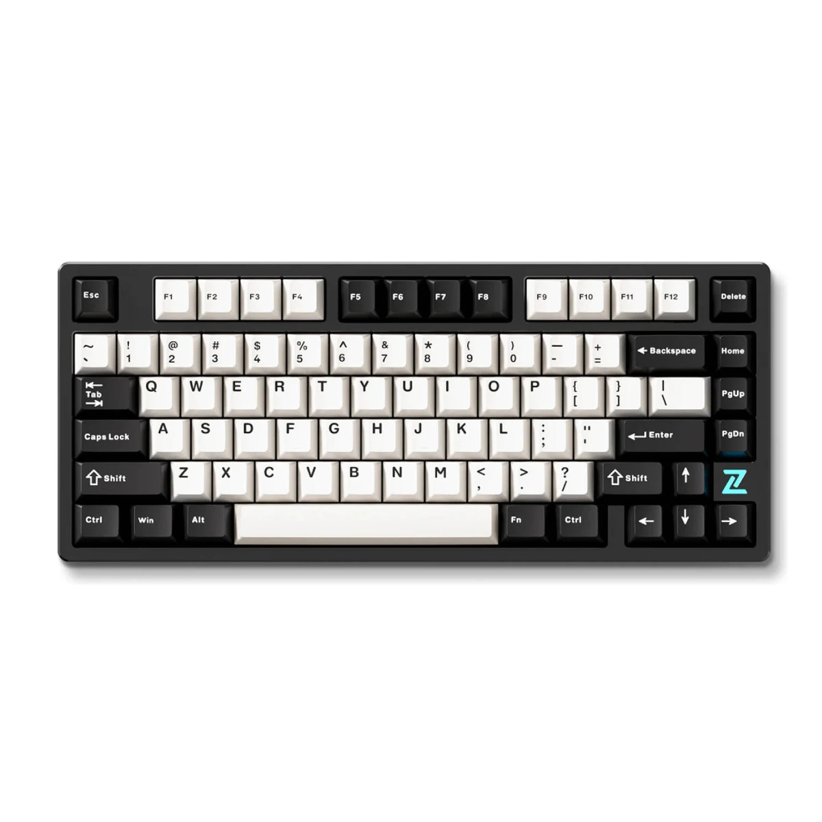 MCHOSE Z75S 75% Tofu Switch Tri-Mode Mechanical Gaming Keyboard - Black / White | MC-Z75S-3