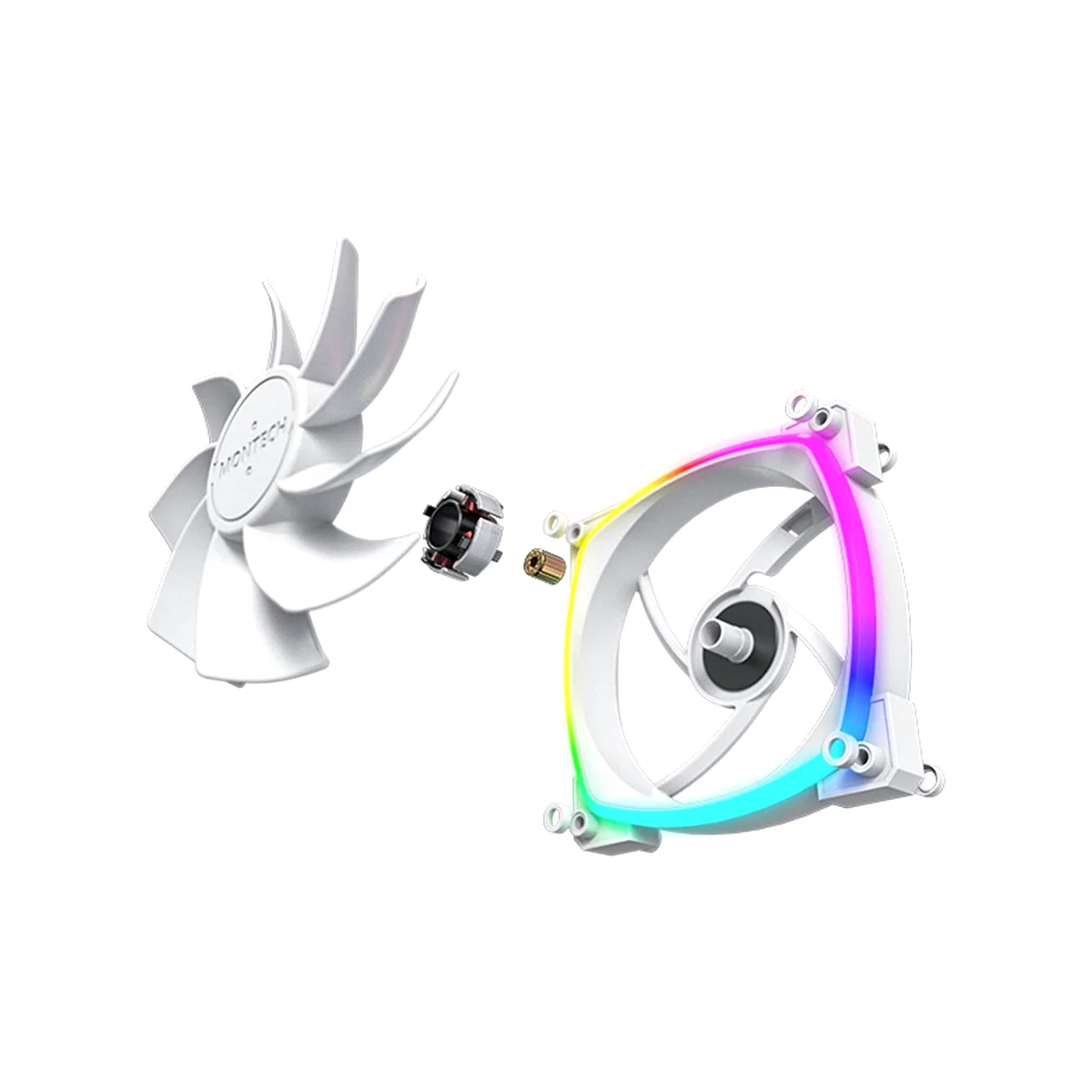 Montech RX120 PWM Reversed Blade Fan - White - RXW250500004 view 7