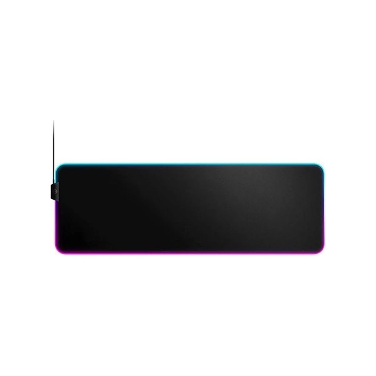 SteelSeries QcK Gaming Surface XL RGB Prism Cloth Mouse Pad (Black, 2-Zone RGB, Never-Slip Base) - 63826