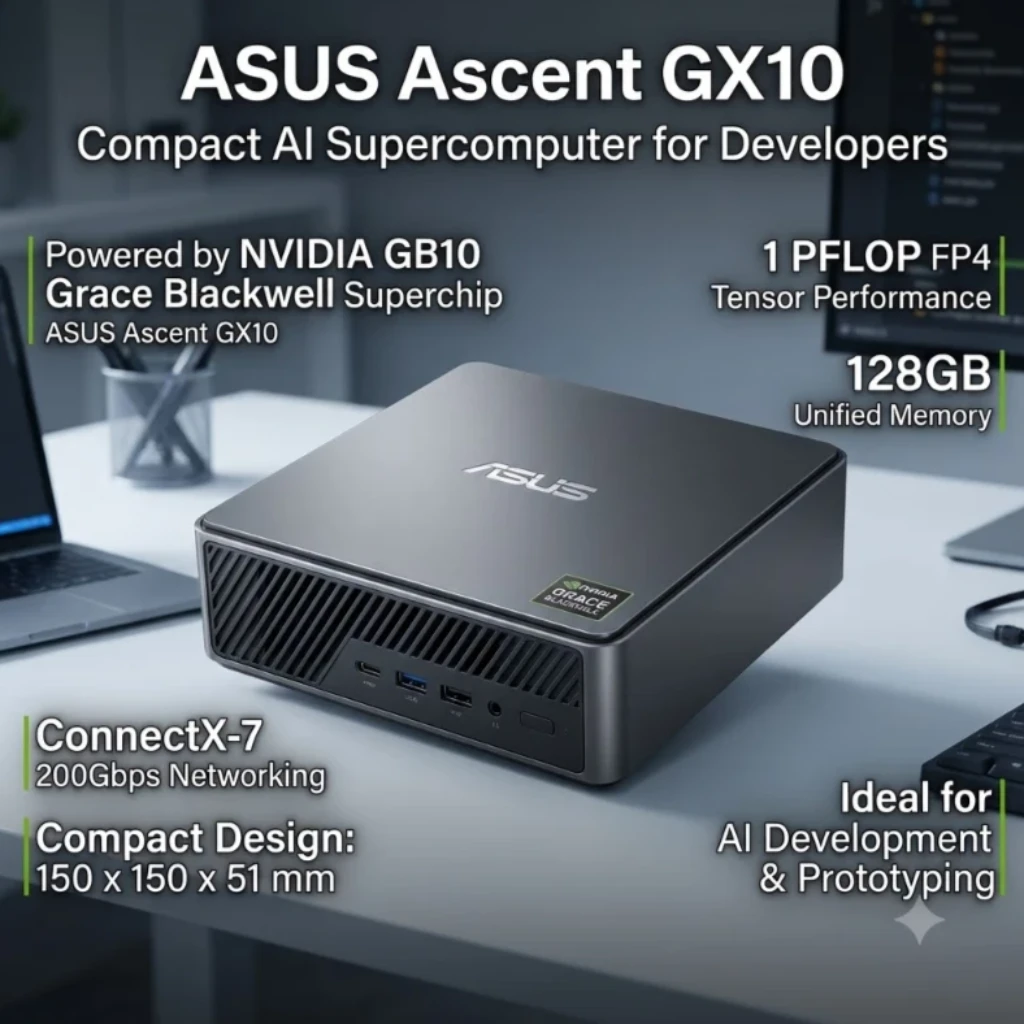 ASUS Ascent GX10: A Compact AI Supercomputer for Developers