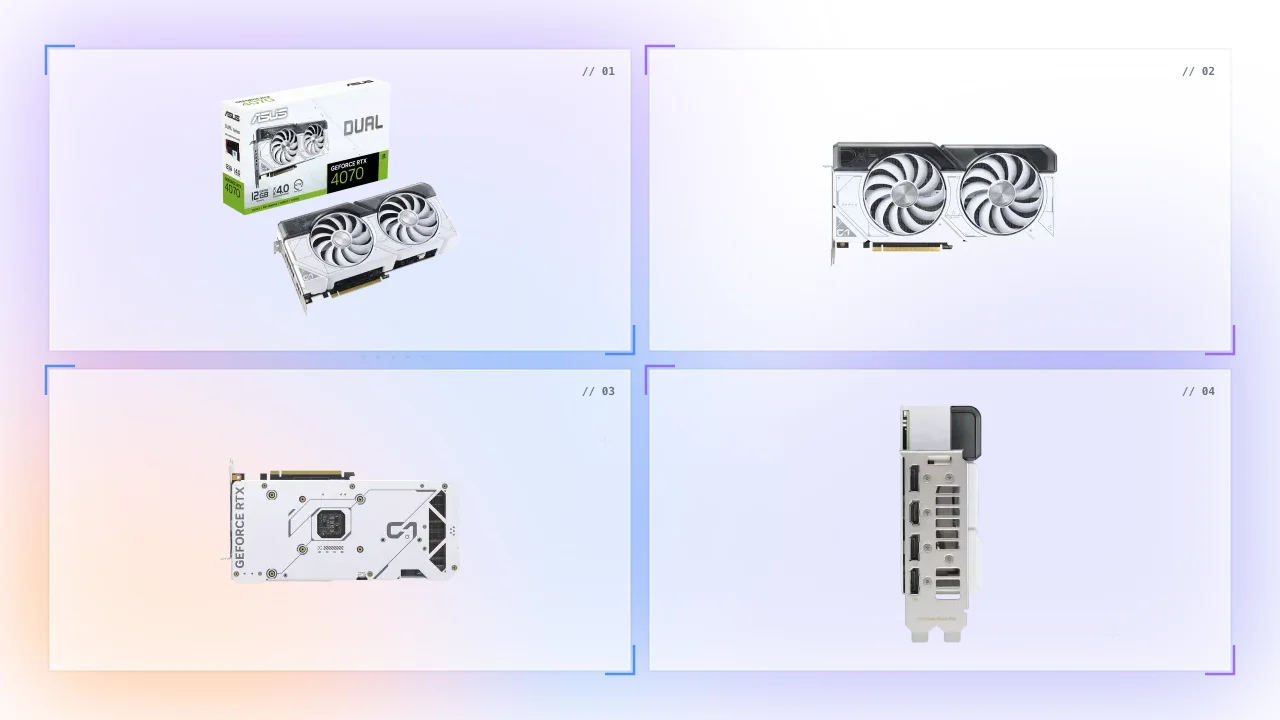 Asus Dual GeForce RTX 4070 White 12GB in Oman