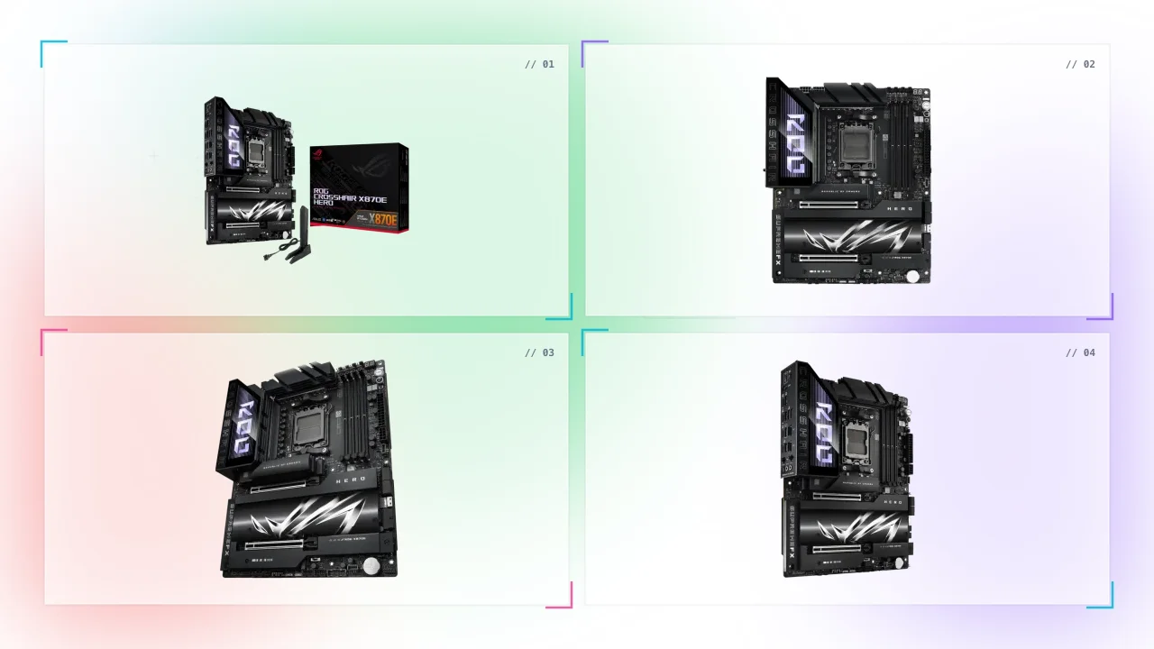 Asus Rog Crosshair X870-E Hero Motherboard in Qatar