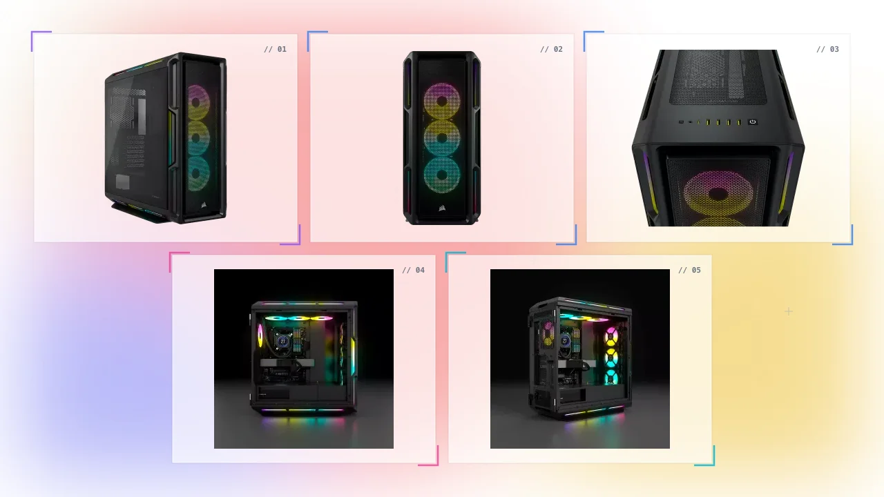 Corsair ICUE 5000T RGB Buy Mid Tower Smart Case in Oman