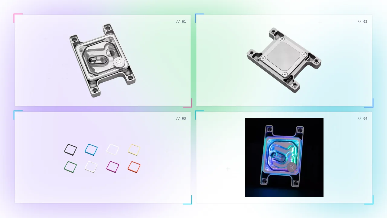 EK-Quantum Magnitude in Oman D-RGB - AM5 Nickel + Plexi