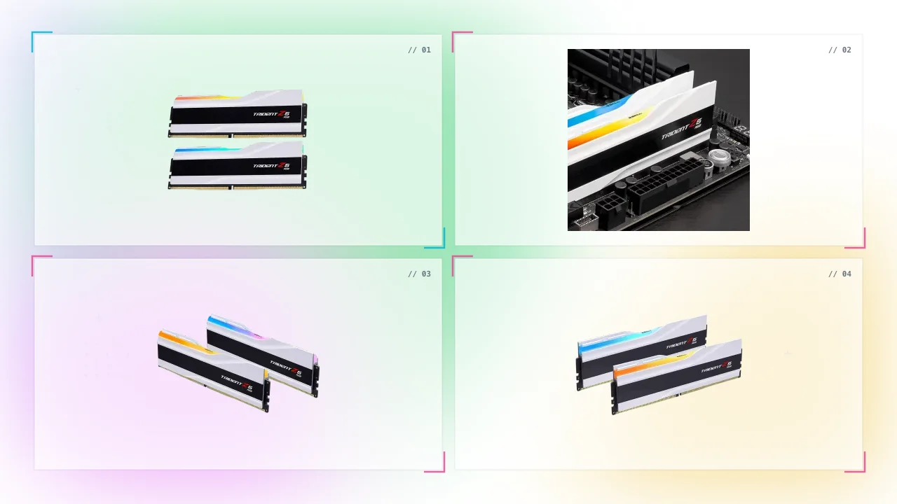 G.SKILL Trident Z5 White in Saudi Arabia RGB 64GB (2 x 32GB) 6000MHz