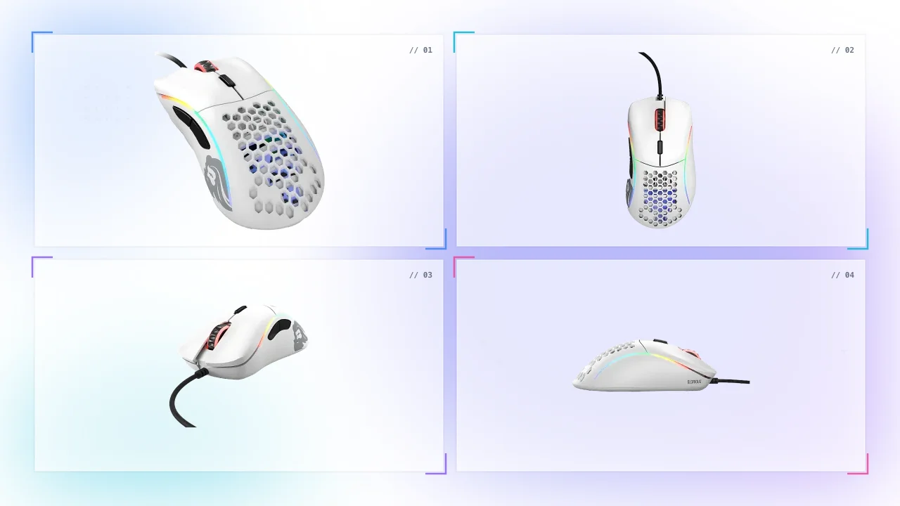 Glorious Model D Minus in Kuwait Buy Gaming Mouse - Matte White