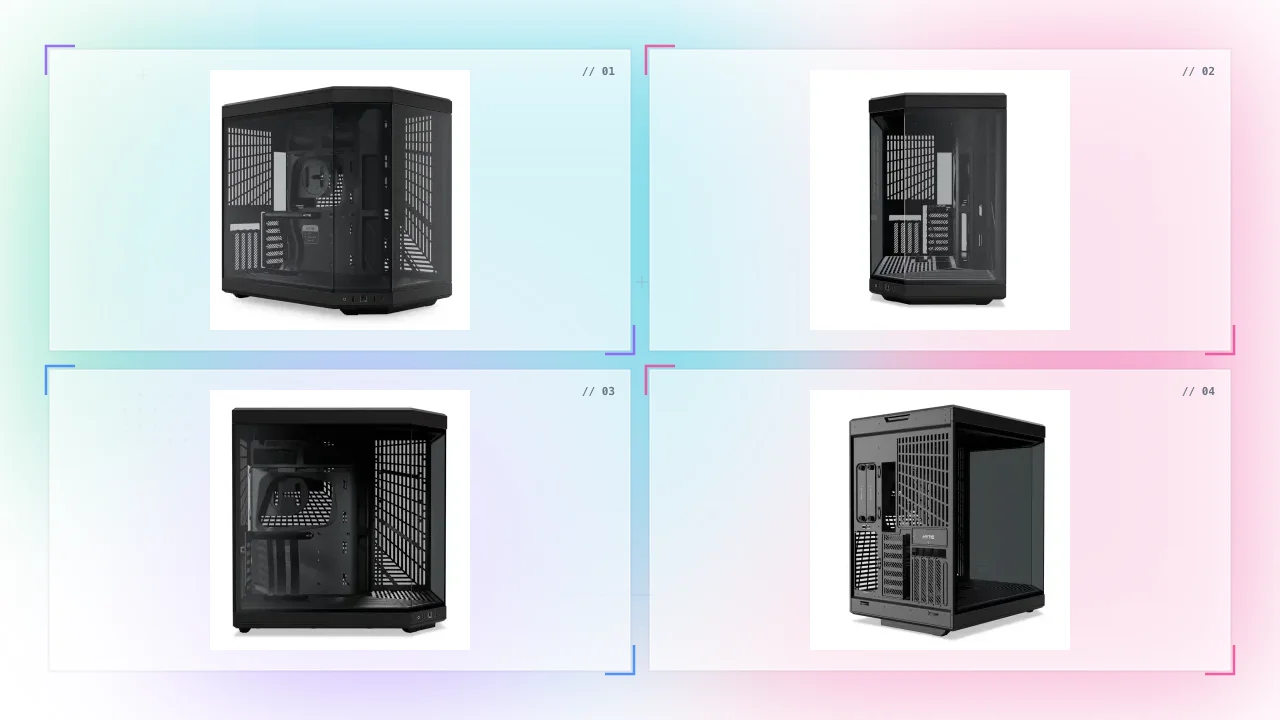 HYTE Y70 Black in Qatar Dual Chamber Mid-Tower ATX Case