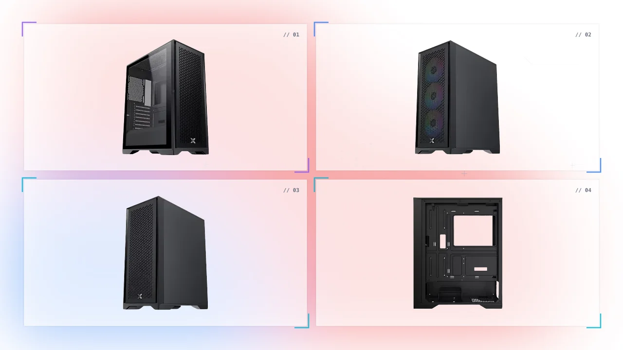 LUX S in Saudi Arabia Buy Mid-Tower ATX Case (Black)