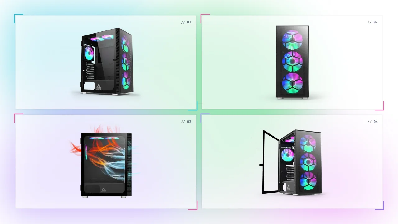 Montech X3 Glass RGB Black Gaming Case in Qatar