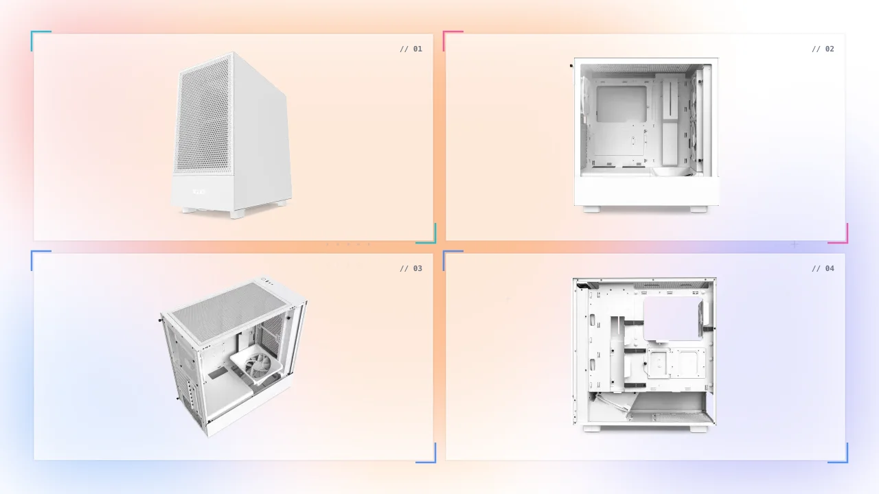 NZXT H5 Flow Compact Airflow Mid-Tower White in Qatar