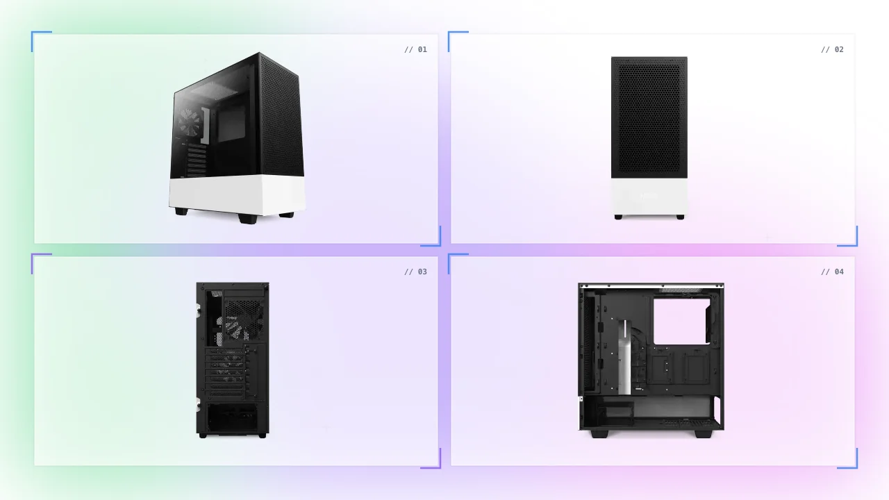 NZXT H510 Flow Edition ATX White Mid-Tower Case in Bahrain