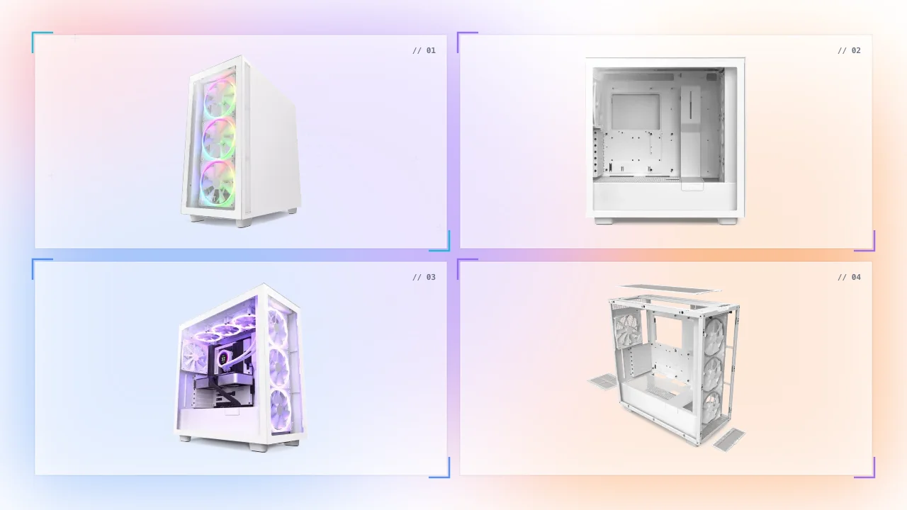 NZXT H7 Elite ATX Mid Tower Gaming Case White in Qatar