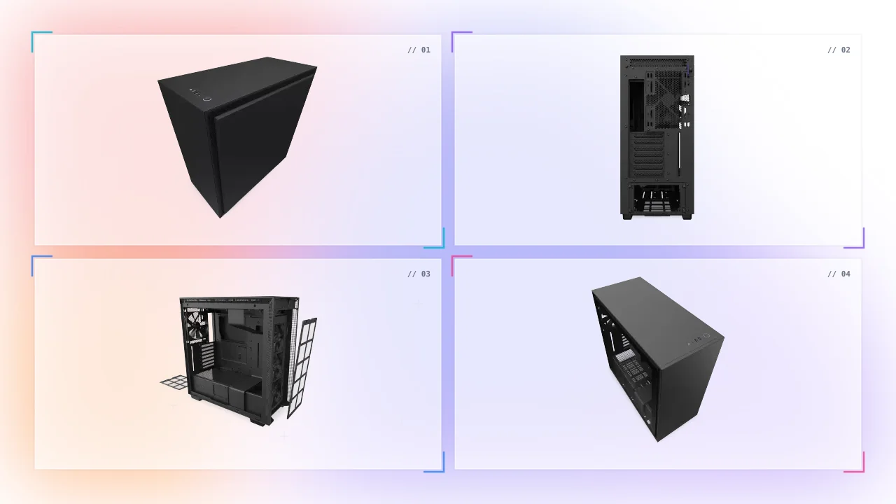 NZXT H710 Matte Tempered Glass Case Black in Qatar