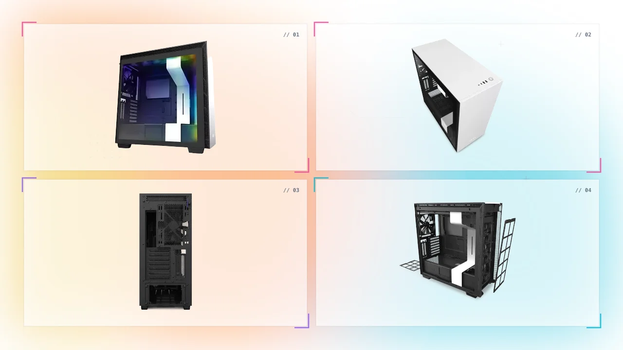 NZXT H710i Tempered Glass ATX Mid-Tower Computer Case White in Saudi Arabia