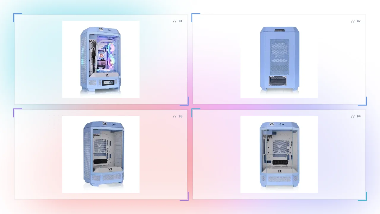 Thermaltake The Tower in Bahrain 300 Hydrangea Blue Micro Tower Chassis
