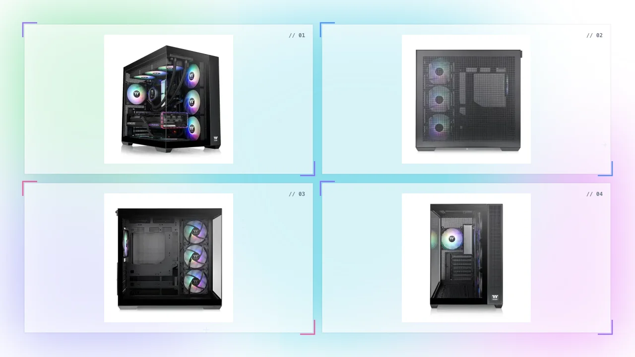 Thermaltake View in Bahrain 380 TG ARGB Mid Tower Chassis
