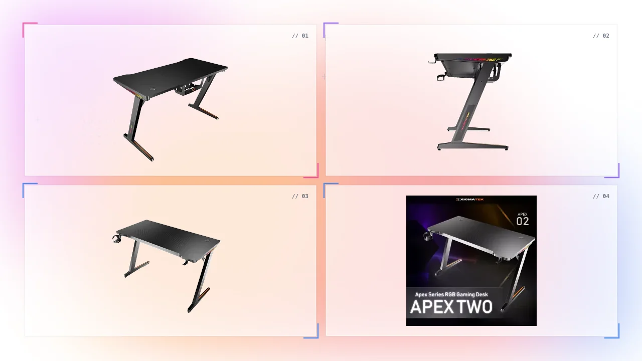 Xigmatek Apex Two in Oman Buy RGB Gaming Desk