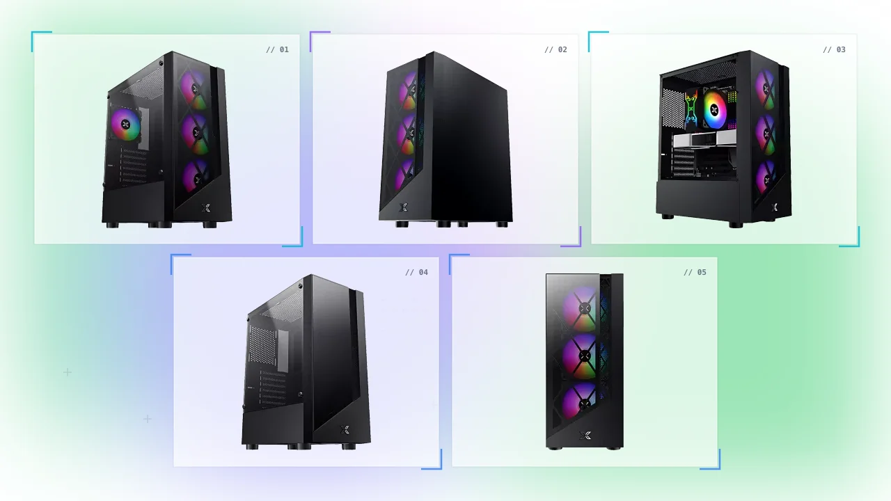 Xigmatek Duke RGB Tempered Glass Buy Gaming Case in Saudi Arabia