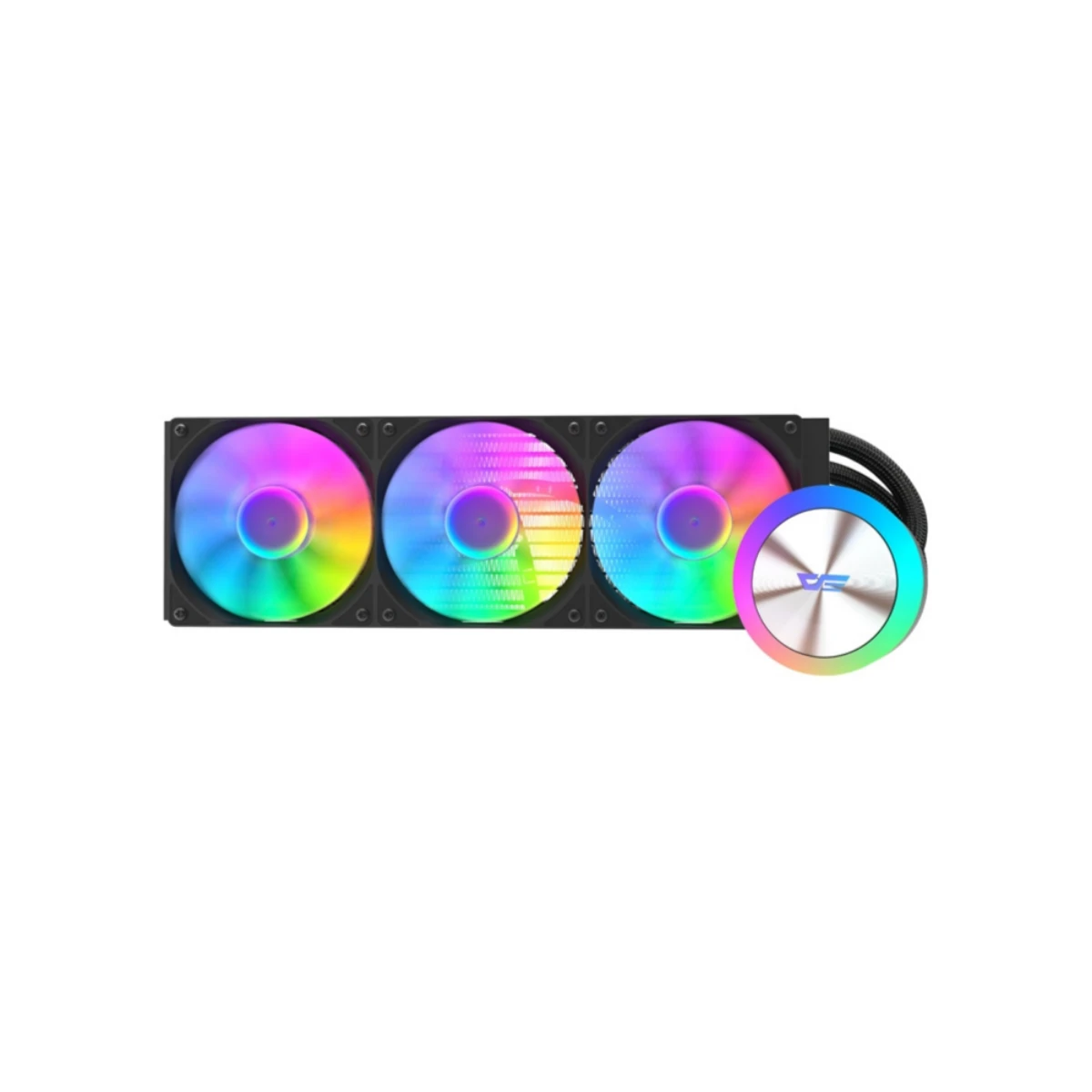 Darkflash DG360 ARGB AIO 360mm CPU Liquid Cooler - Black | DG360 view 2