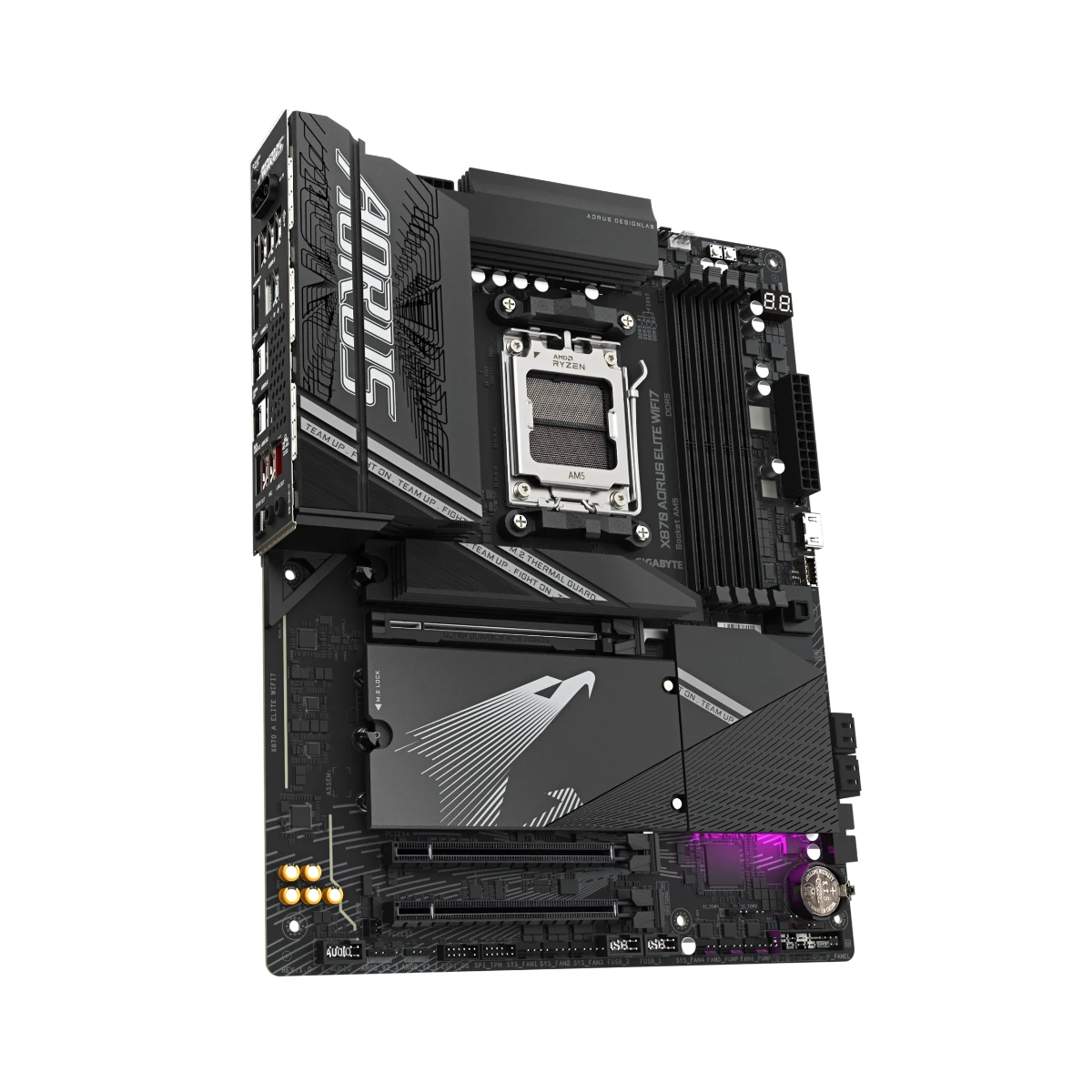 GIGABYTE X870 A ELITE WIFI7 AM5 ATX Gaming Motherboard - X870-A-ELITE-WIFI7 view 3