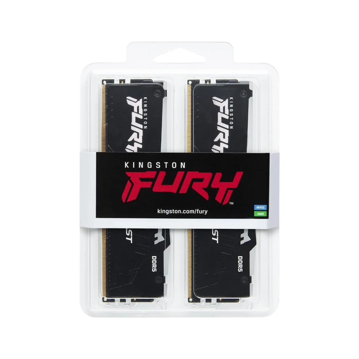 Kingston FURY Beast RGB EXPO 64GB (2x32GB) DDR5 6000MT/s CL36 Desktop Memory Kit – Black – KF560C36BBE2AK2-64 view 4