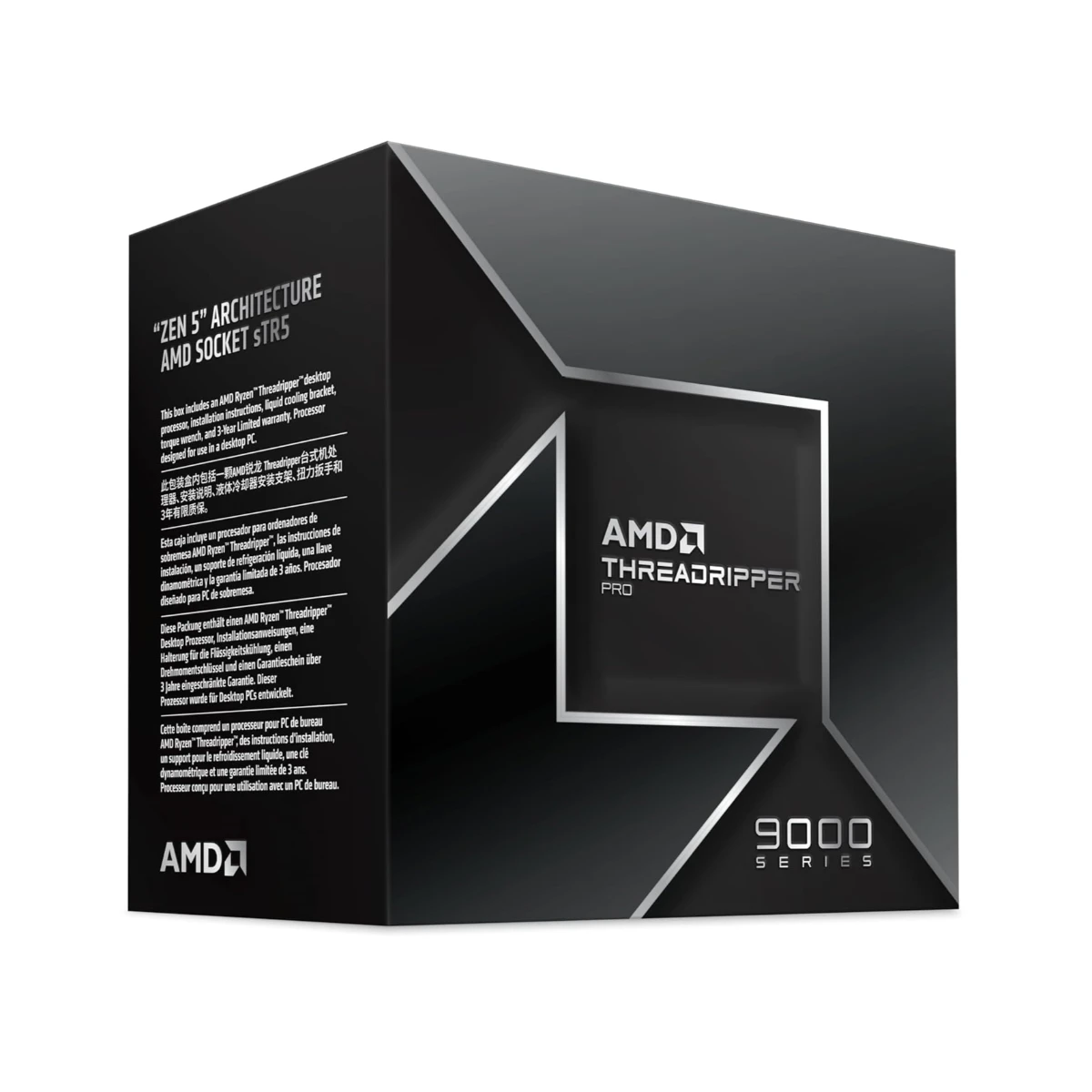 AMD Ryzen Threadripper PRO 9965WX 24-Core / 48-Thread Workstation Processor – Zen 5, Up to 5.4 GHz Boost, PCIe 5.0 & DDR5 Support - 100-000000724 view 2