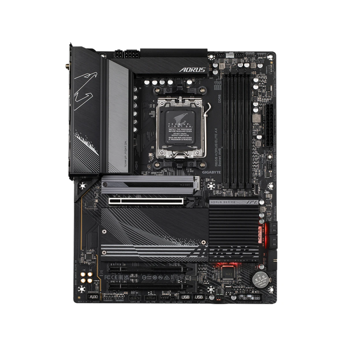 Gigabyte B650 AORUS Elite AX ATX Motherboard AMD AM5 DDR5 - B650-AORUS-ELITE-AX view 2