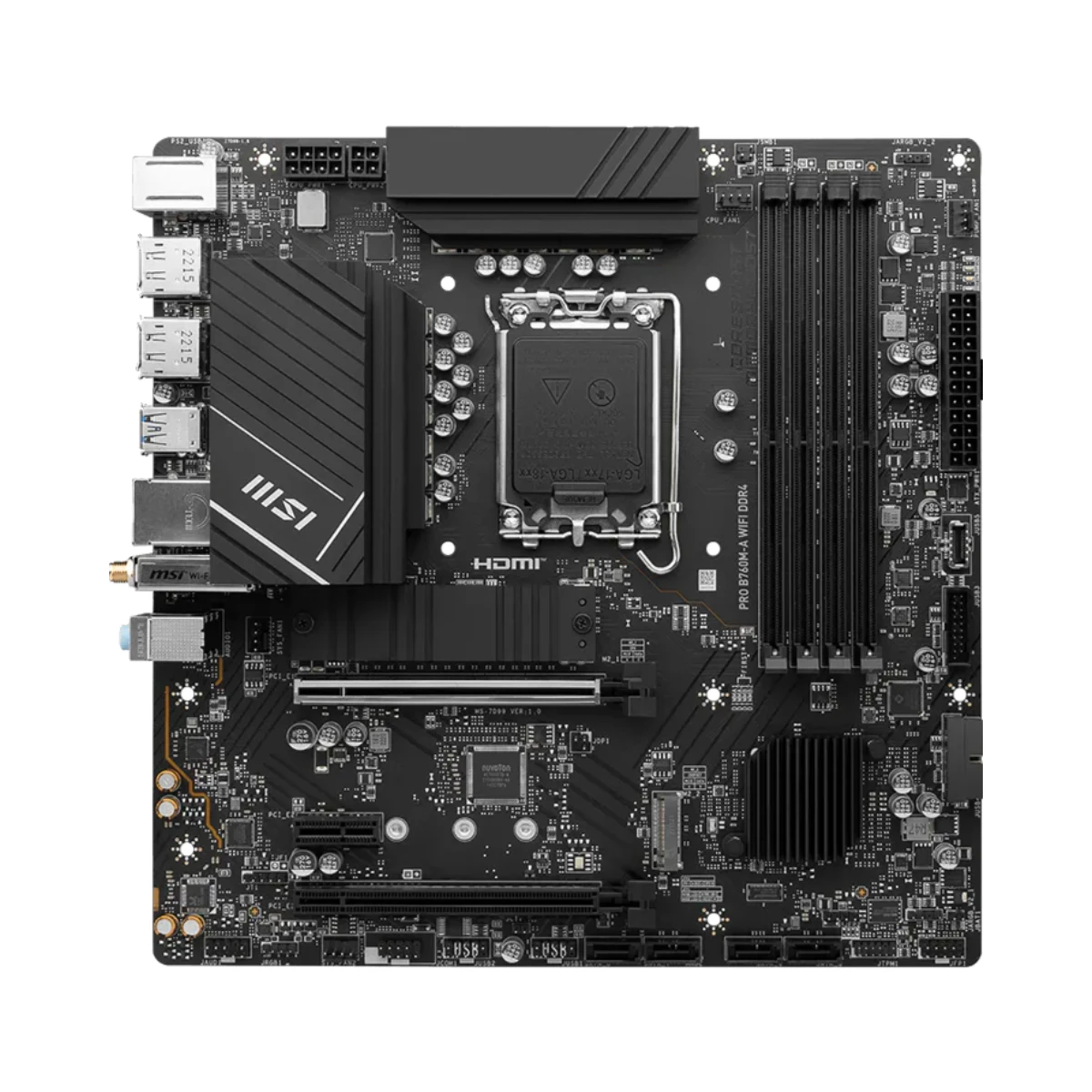 MSI PRO B760M-A WiFi DDR4 Micro-ATX Gaming Motherboard Intel LGA 1700 - 911-7D99-001 view 2