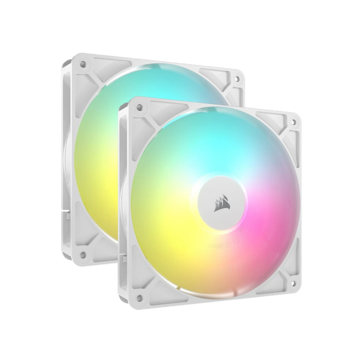 Corsair RS140 ARGB 140mm PWM Dual Pack Fans - White | CO-9050187-WW