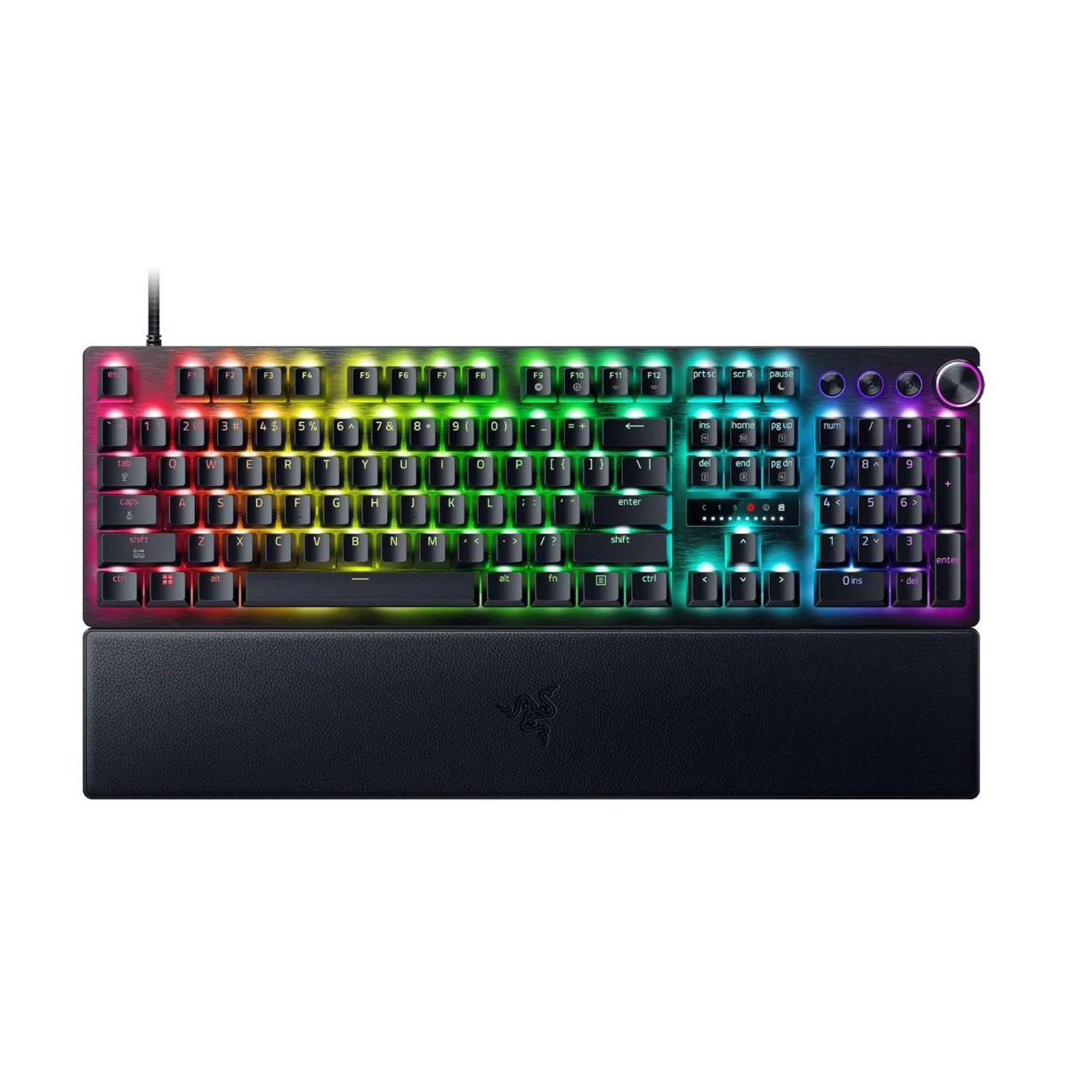 Razer Huntsman V3 Pro 8KHz Analog Optical Esports Keyboard - Black (US Layout, Analog Optical Switches, 8000Hz Polling Rate, Full-Size Layout, Razer Chroma RGB) - RZ03-05530100-R3M1