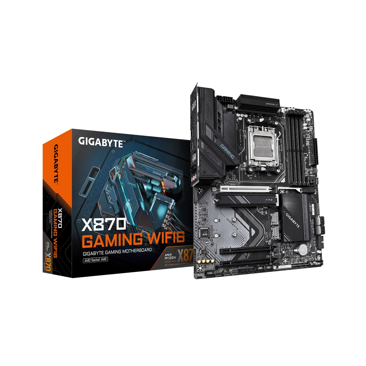 GIGABYTE X870 GAMING WIFI6 AM5 DDR5 ATX Motherboard - X870-GAMING-WF6