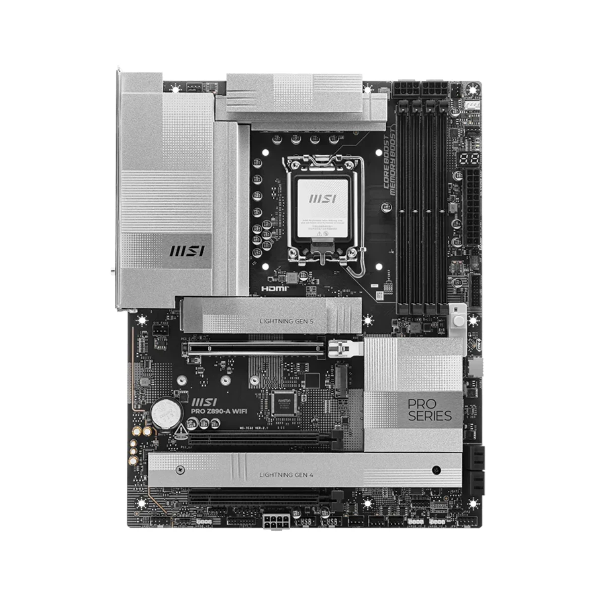 MSI PRO Z890-A WIFI LGA 1851 ATX Motherboard – White - 911-7E32-004 view 2