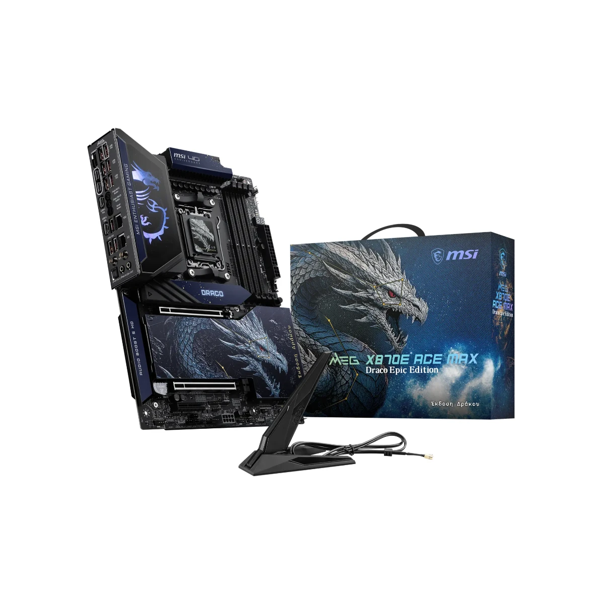 MSI MEG X870E ACE MAX DRACO EPIC EDITION AM5 ATX Motherboard - Black | 911-7E85-007