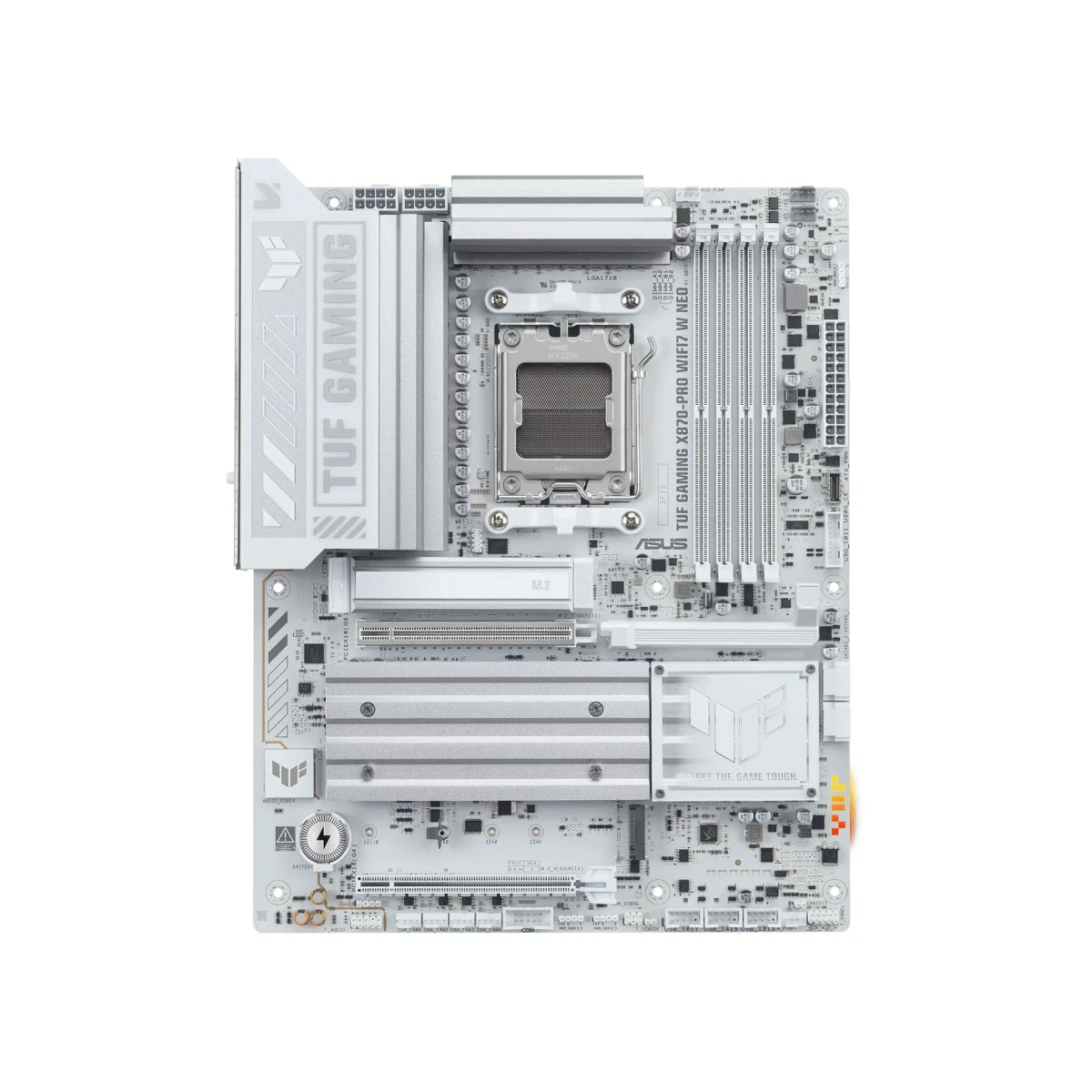 ASUS TUF GAMING X870-PRO WIFI7 W NEO AM5 DDR5 PCIe 5.0 ATX Motherboard - White | 90MB1NY0-M0EAY0 view 2