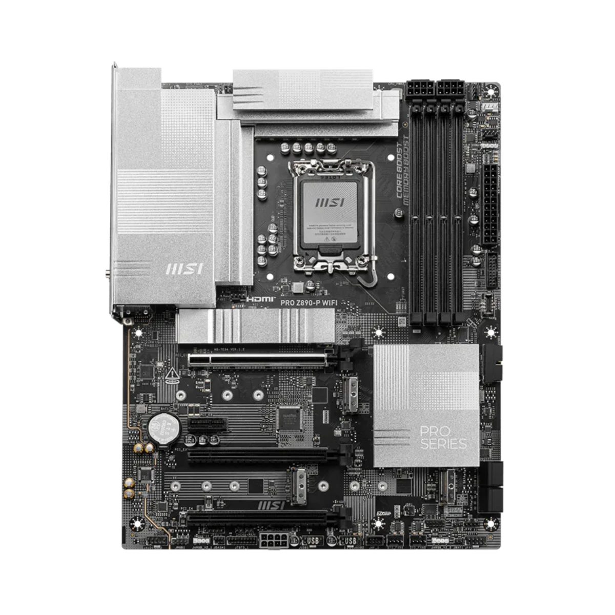MSI PRO Z890-P WIFI LGA 1851 ATX Motherboard – White - 911-7E34-001 view 2