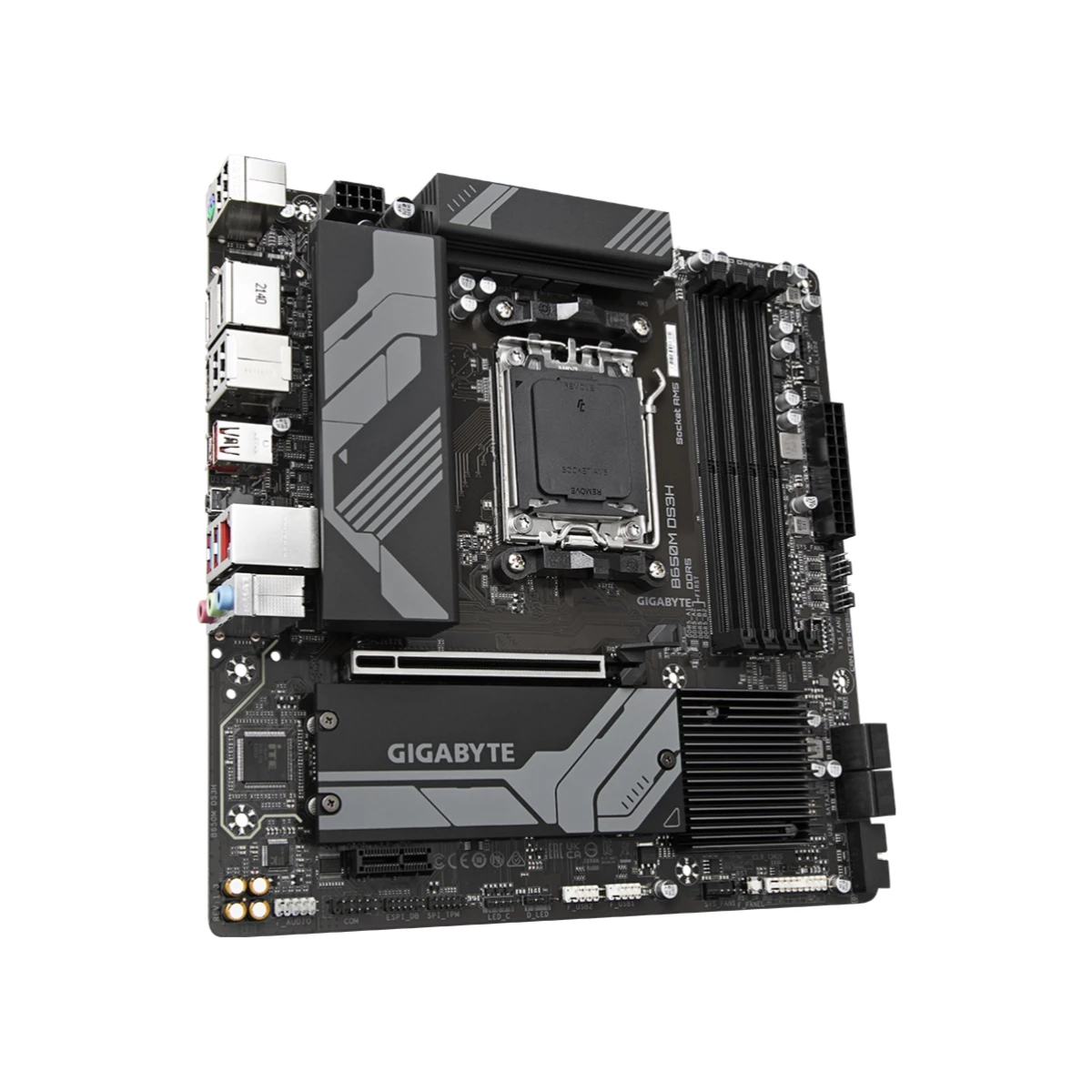 Gigabyte B650M DS3H AMD AM5 Micro-ATX Gaming Motherboard DDR5 - B650MDS3H view 3
