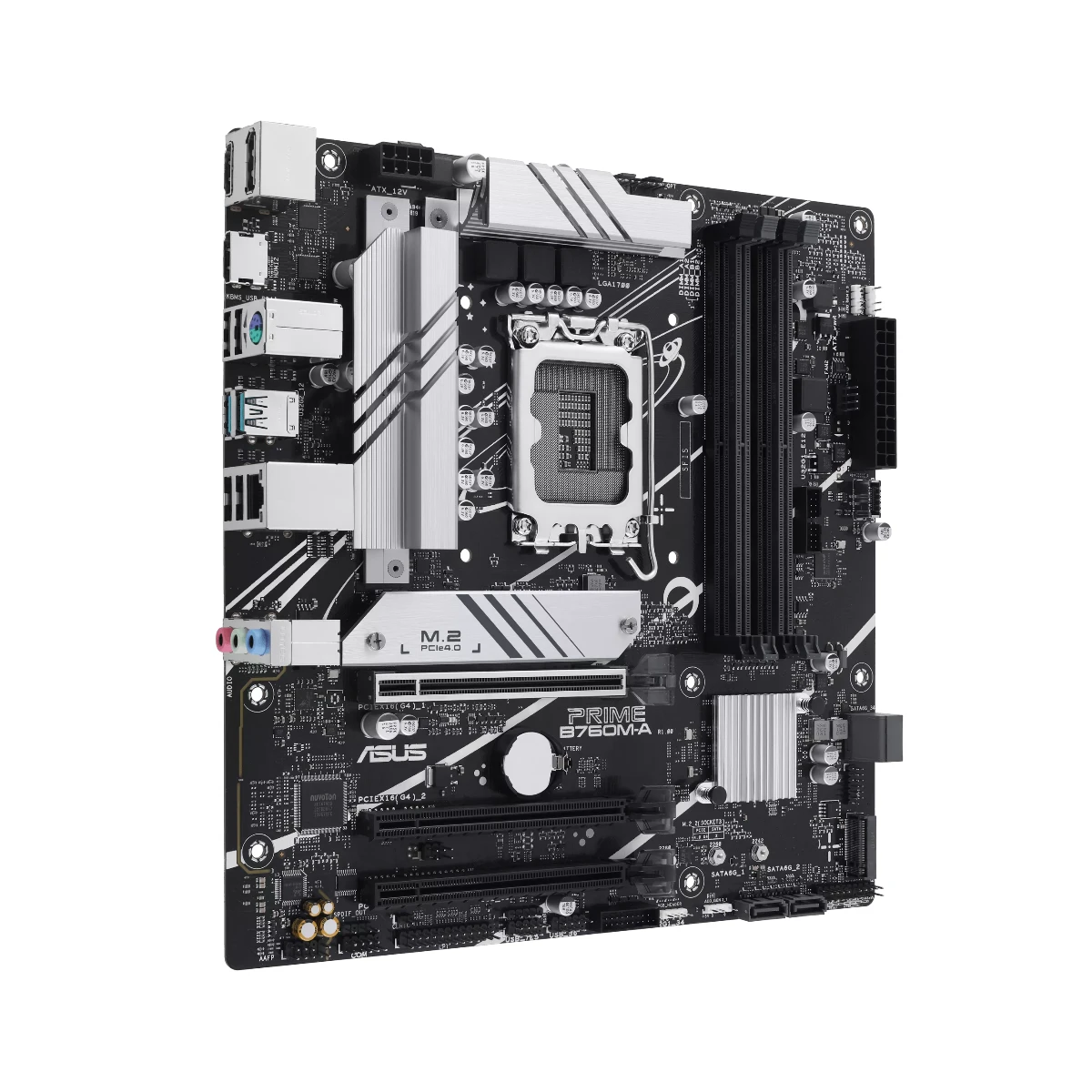ASUS PRIME B760M-A-CSM LGA 1700 DDR5 Micro-ATX Motherboard - 90MB1EK0-M0EAYC view 3