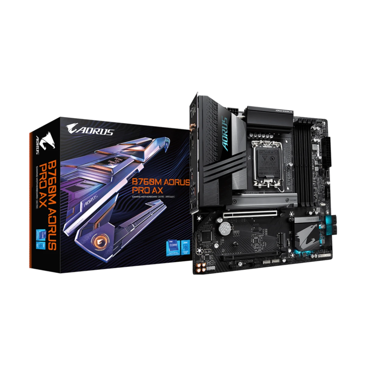 Gigabyte B760M AORUS PRO AX DDR5 LGA1700 Micro-ATX Motherboard - B760M-AORUS-PRO-AX