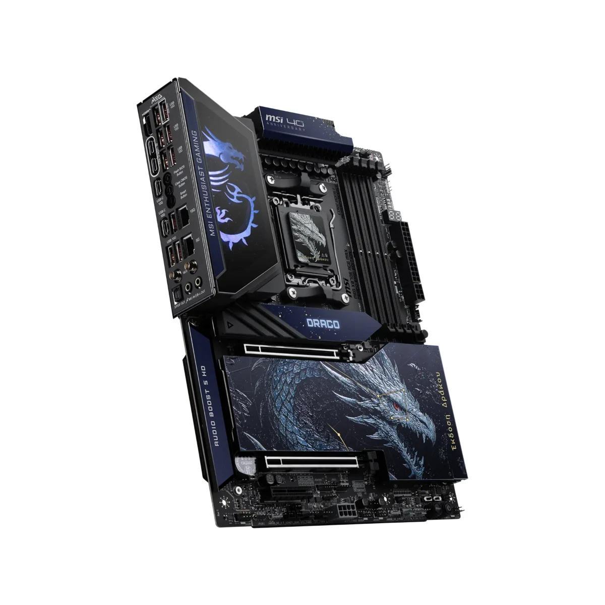 MSI MEG X870E ACE MAX DRACO EPIC EDITION AM5 ATX Motherboard - Black | 911-7E85-007 view 4