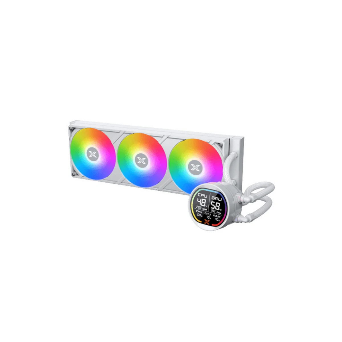 XIGMATEK LK Pro 360 Digital PWM ARGB Liquid CPU Cooler - Arctic | EN47411 view 3