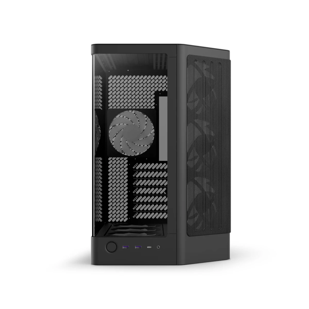 NZXT H6 RGB+ Compact Dual-Chamber Mid-Tower ATX Case - Black | CC-H62FB-P1 view 3