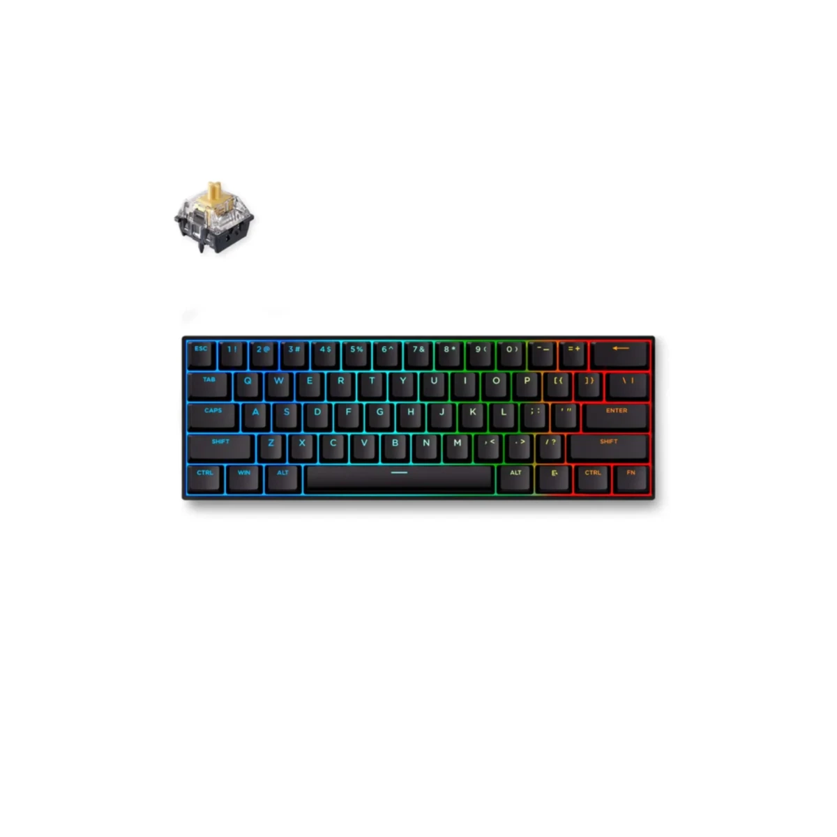 MCHOSE Ace 60 Hall Effect Magnetic Switch Gaming Keyboard - Black | MC-ACE60-4A