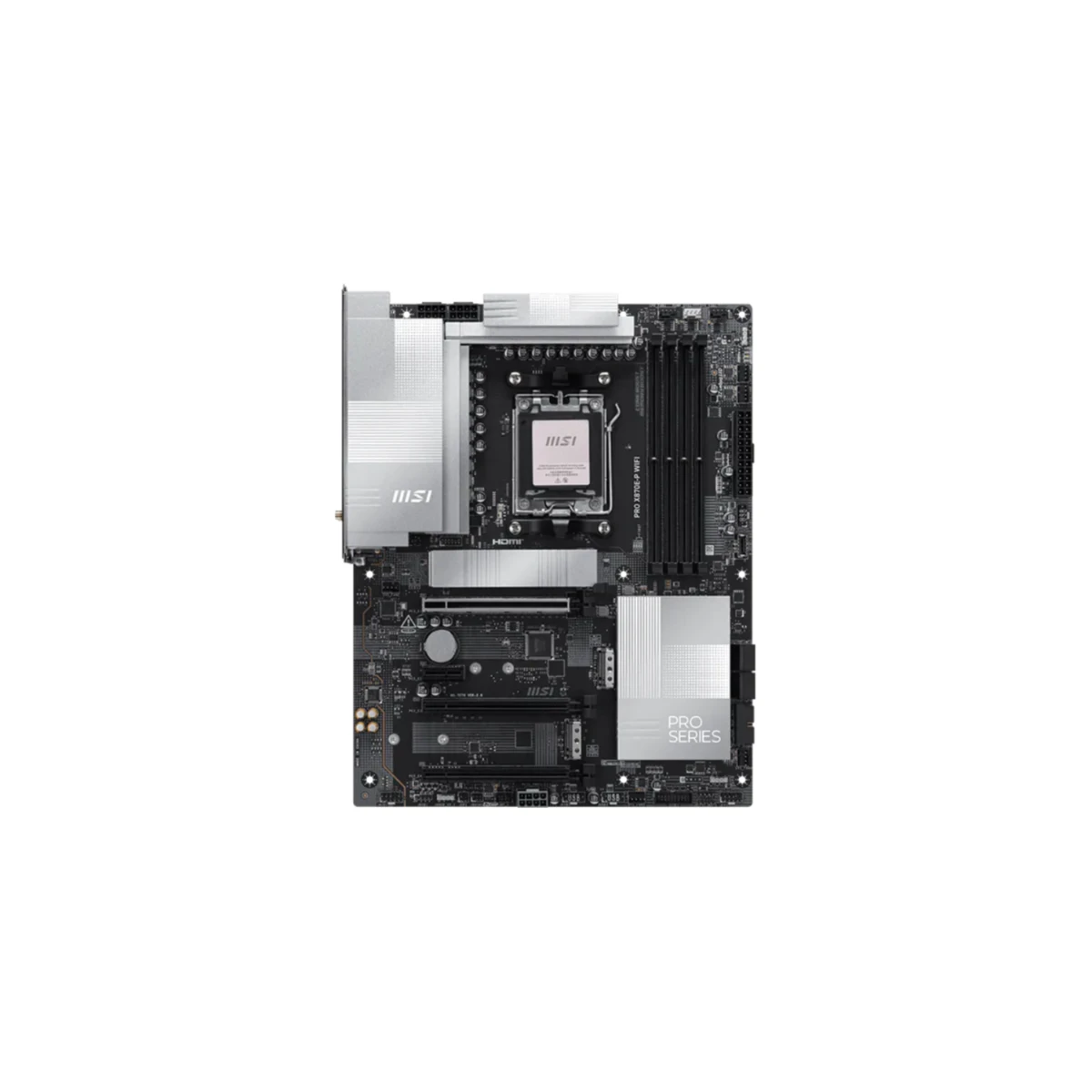 MSI PRO X870E-P WIFI AMD AM5 DDR5 Motherboard - Black | 911-7E70-002 view 2